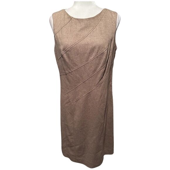 Etcetera Wool Silk Blend Fitted Sheath Dress Size 10 - Picture 1 of 6